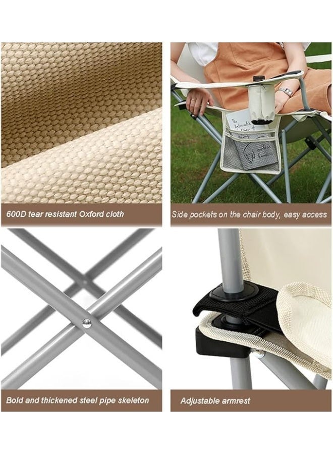 Beach Lounge Chair with Adjustable Backrest for Beach Garden Bed, Lightweight Foldable Portable Backpack; Pool Backrest; Sun Loungers for Picnic, Outdoor Camping (Color : - Image 2